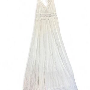 White lace maxi dress with a boho vibe size small or medium